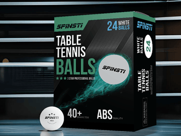 SPINSTI 3-star ping pong balls 24-pack, 40+mm ABS table tennis balls ideal for advanced training and competitive matches
